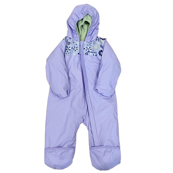 Columbia Infant Bunting Snowsuit Set 18 Months Green & Purple